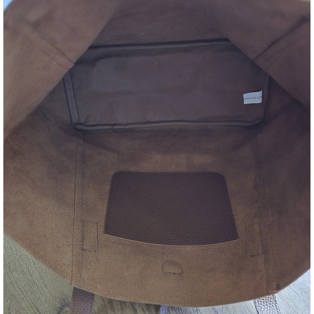 Tanger Tote Bag Light Brown Pebbled‎ Leather Shopper Boho Tassel 2020 - Picture 6 of 10